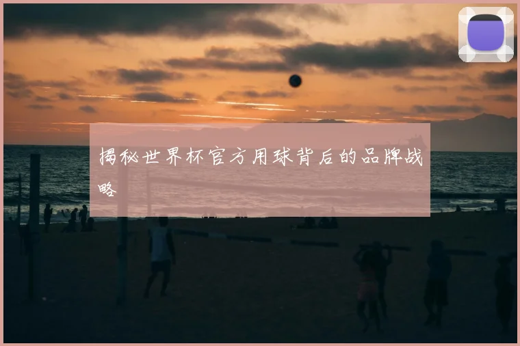 揭秘世界杯官方用球背后的品牌战略
